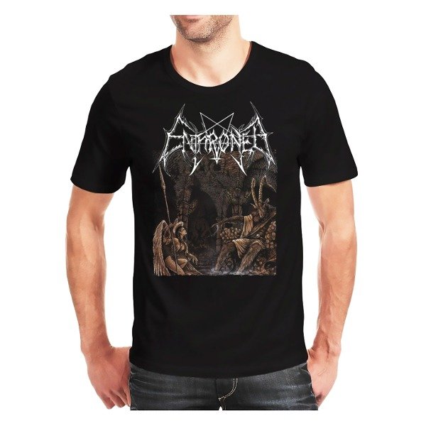 Remera Enthroned Towards The Skull Throne Of Satan