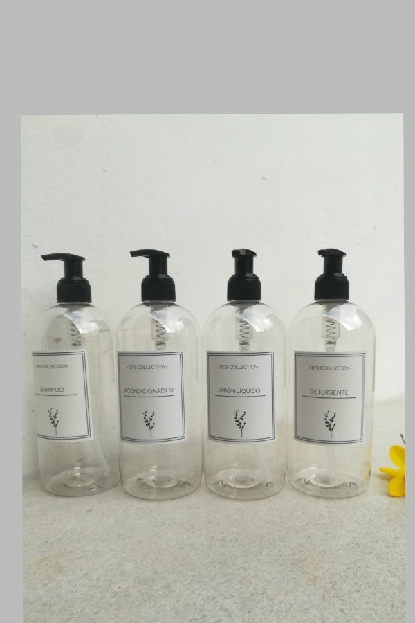 Producto - Set de 4 díspenser de plástico 500 ml - 1