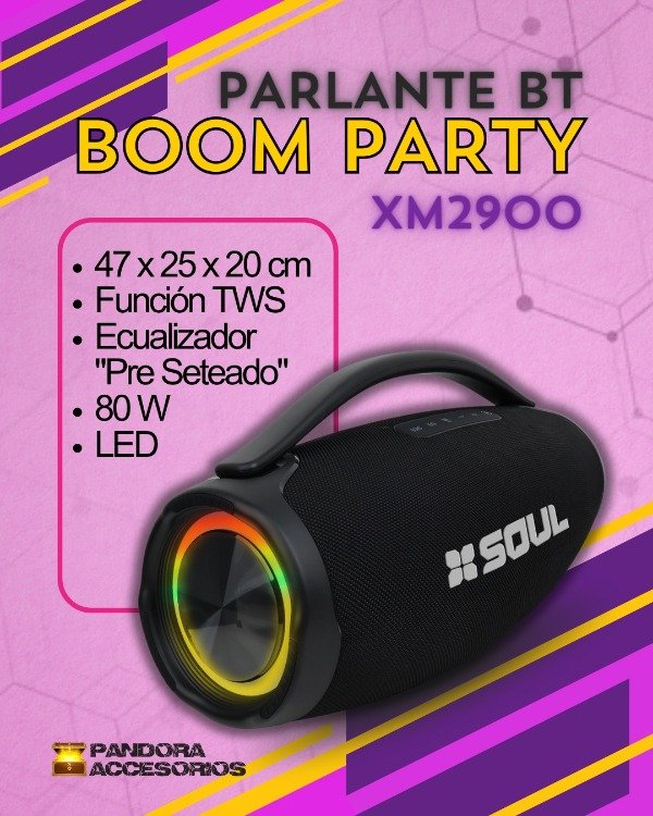Producto - Parlante BT Boom Party XM2900 80W - 0