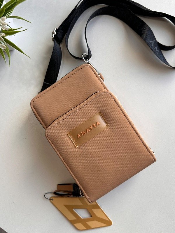Producto - PhoneBag Amayra Marrón - Microfibra - 0