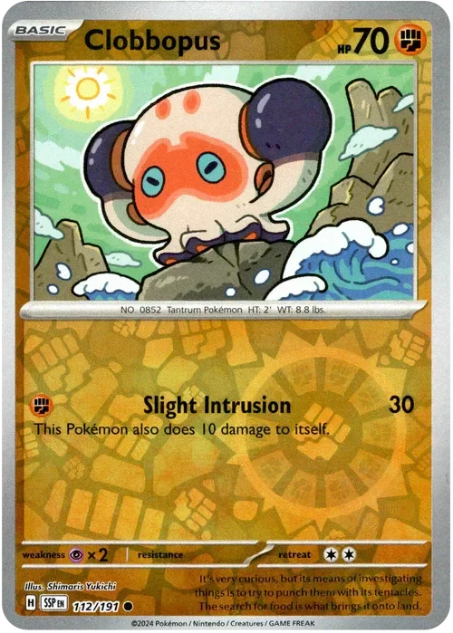 Producto - Clobbopus - 112/191 - Surging Sparks - Reverse Holo