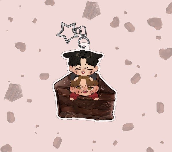 Producto - Llavero  Taekook "Brownie and Chocolate" - 0