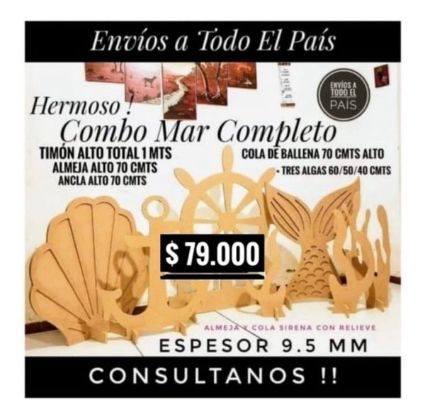 Producto - Combo temática Mar completo