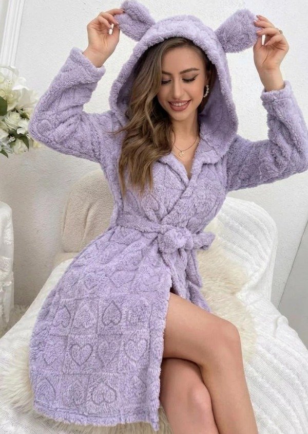 Producto - BATA PLUSH TEDDY MUJER SALIDA DE CAMA