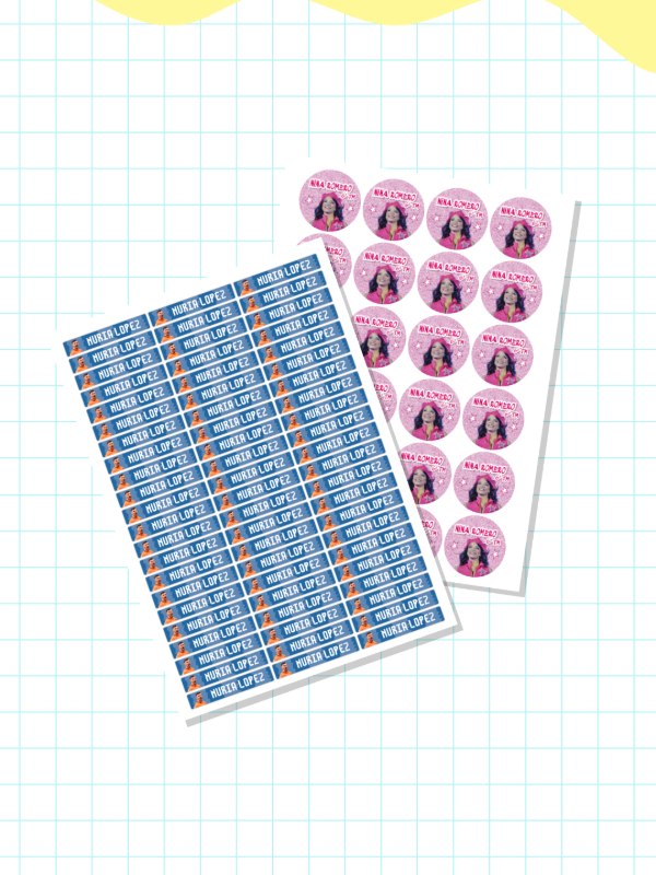 Producto - Etiquetas Escolares PLANCHA CHICA