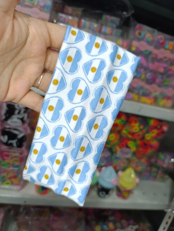 Producto - Vincha de tela de Argentina x1