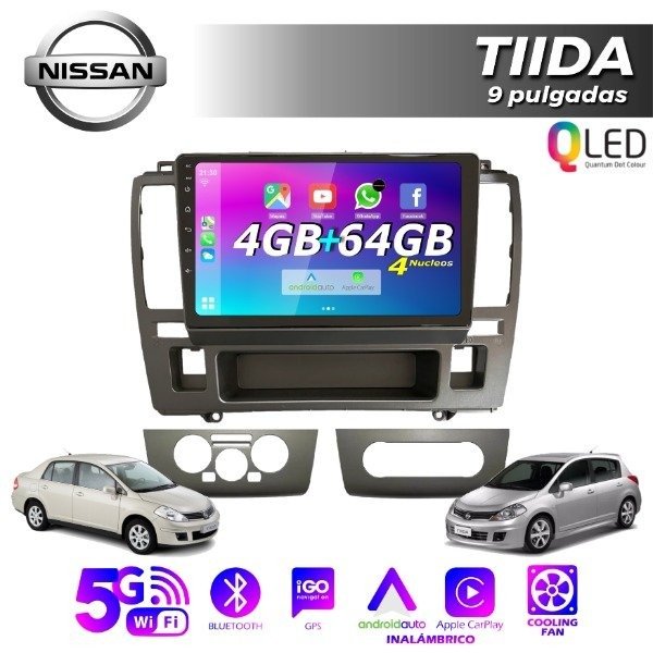 Producto - MULTIMEDIA NISSAN TIDA - 4G 64M - 9" CON CAR PLAY Y ANDROID AUTO