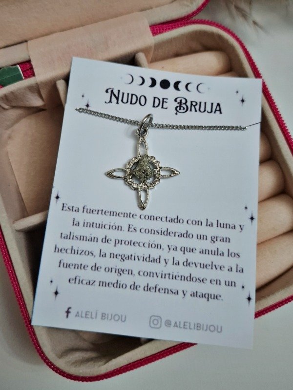 Producto - Collar Nudo de Bruja (pirita)