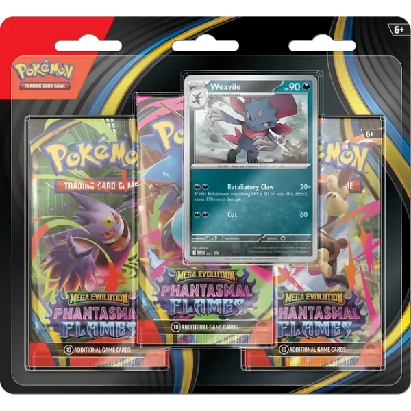 Producto - Pokemon TCG: Llamaradas Fantasmales 3-Booster Blister -Español-