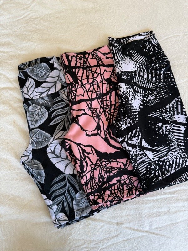 Producto - CALZA CORTA ESTAMPADA CINTURA ALTA - 1