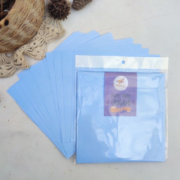Producto - Celeste Claro-simple faz 15x15 20 papeles