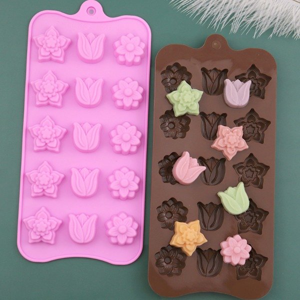 Producto - Molde mix flores varias