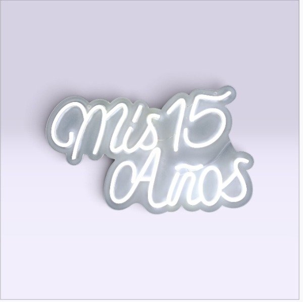 Producto - cartel 15 años blanco
