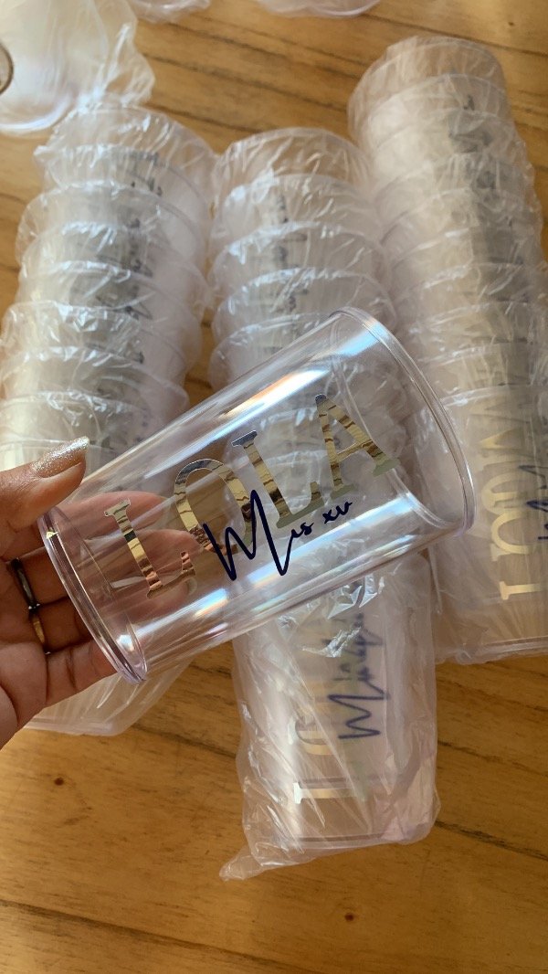 Producto - Promo x 40 vasos con VINILO de 350 ML