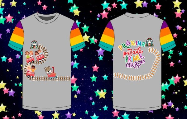 Producto - Diseño para remera y campera de egresaditos proxima parada tren