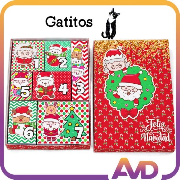 Producto - Calendario de Adviento 7 Días Personalizado  7 Sorpresas Temáticas - 6