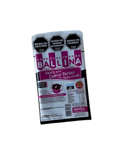 Producto - Pasta ballina para forrar tortas negra formula h 500gr
