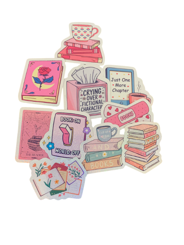 Producto - Stickers Holográficos x10 Lectura - Combo 2