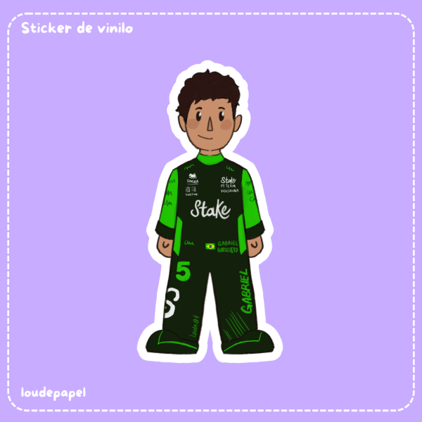 Producto - Mini Gabriel Bortoleto - Sticker de vinilo