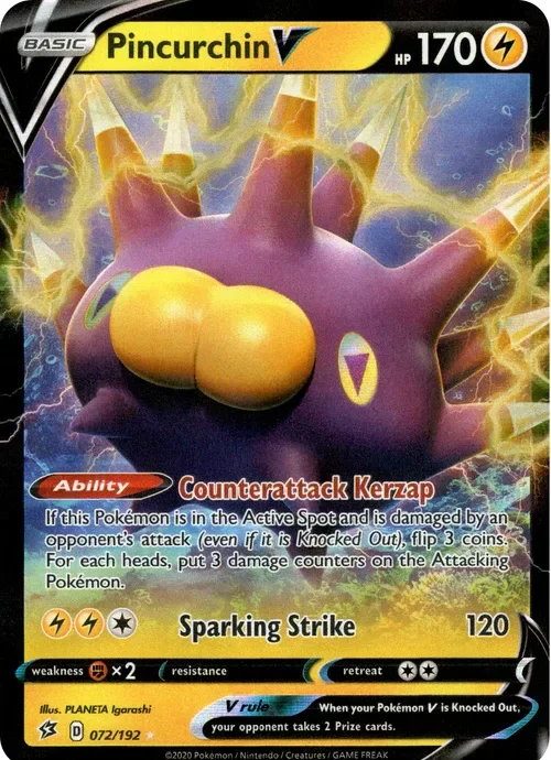 Producto - Pincurchin V - 72/192 - Rebel Clash - Holo