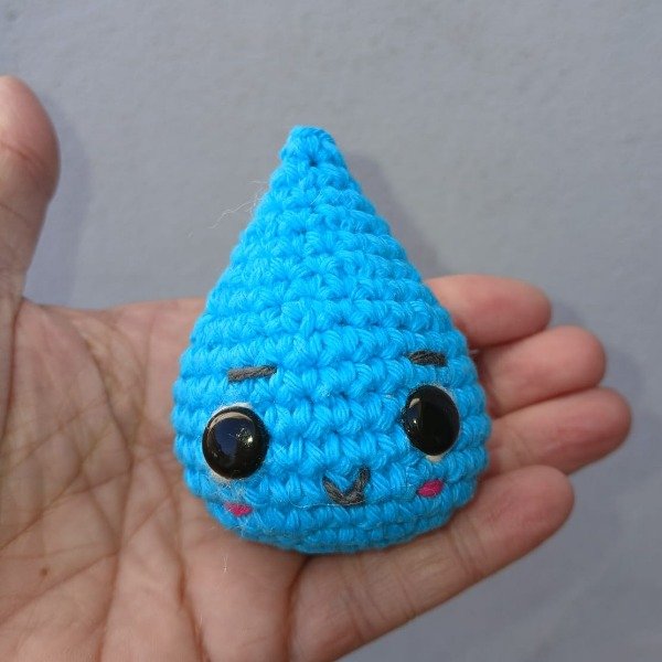 Producto - Gota de Agua Fresh Tejido a Crochet - Llavero / Colgante