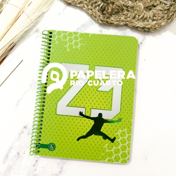 Producto - CUADERNO A5 ARGENTINA CON ESPIRAL RAYADO,TAPA CARTON