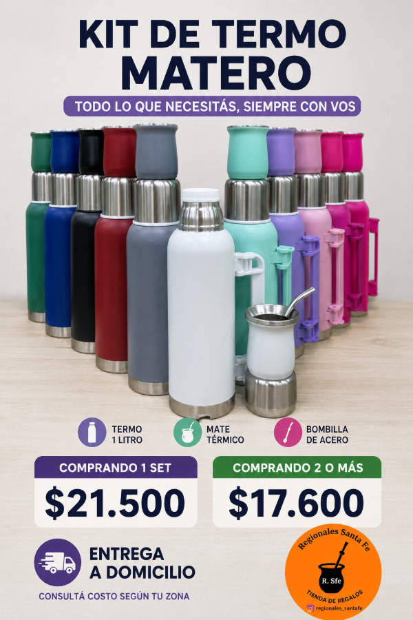 Producto - Set Matero simil tapon regulable