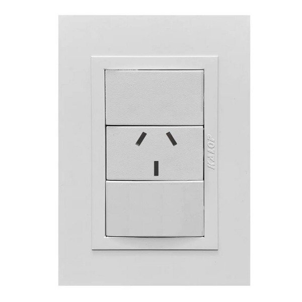 Producto - Llave Luz Armada Un Toma Zen Basic kalop - 2