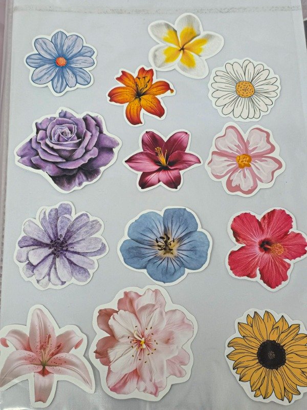 Producto - Sticker flores surtido
