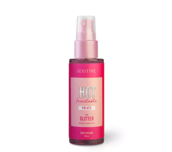 Producto - Body Splash Hot Inevitable Privée con glitter - 60ml