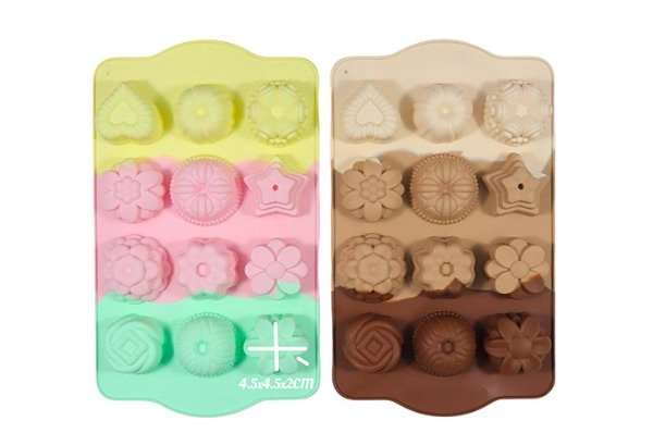 Producto - MOLDE SILICONA 12 FLORES SURTIDAS