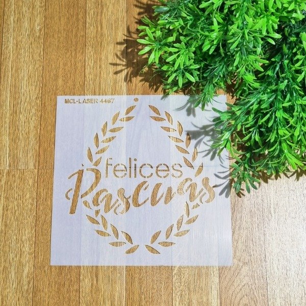 Producto - St 4467 de 20x20 cm Stencil  Huevo Pascua