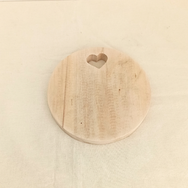 Producto - Tabla redonda corazón