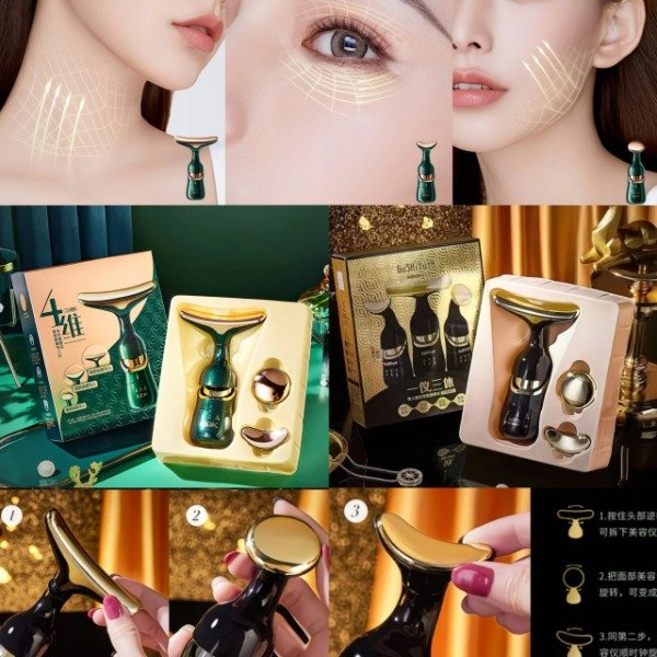 Producto - MASAJEADOR FACIAL A PILA 3EN1 KDK