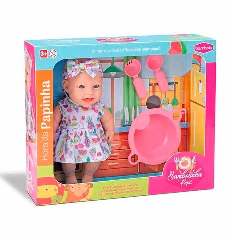 Producto - BEBE BAMBOLINHA PAPILLA 23CM C/ACC. 32X26X9CM