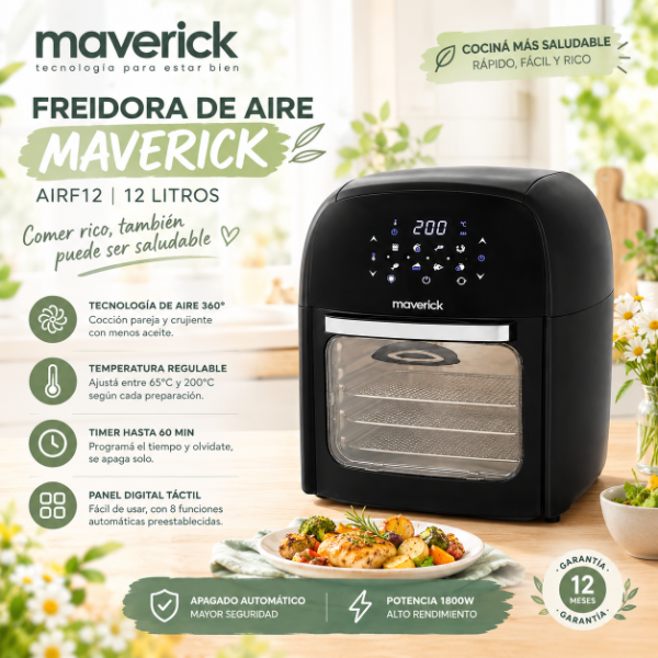 Producto - FREIDORA DE AIRE MAVERICK 12LTS AIRF12
