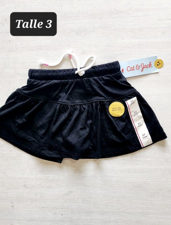Pollera algodón cat y jack talle 3 negra