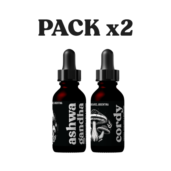 Producto - Pack x2 Doble Extracto 30ml Ashwagandha Cordyceps