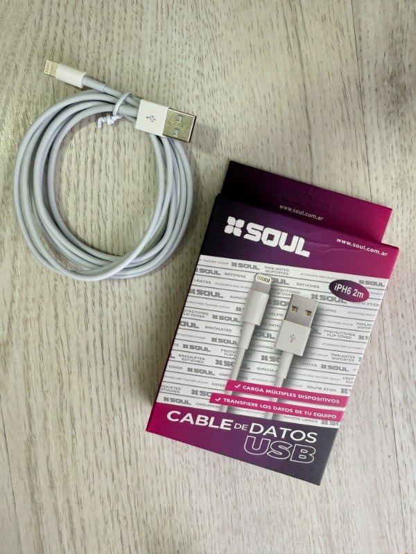 Producto - CABLE SOUL 2 METROS - USB A LIGHTNING