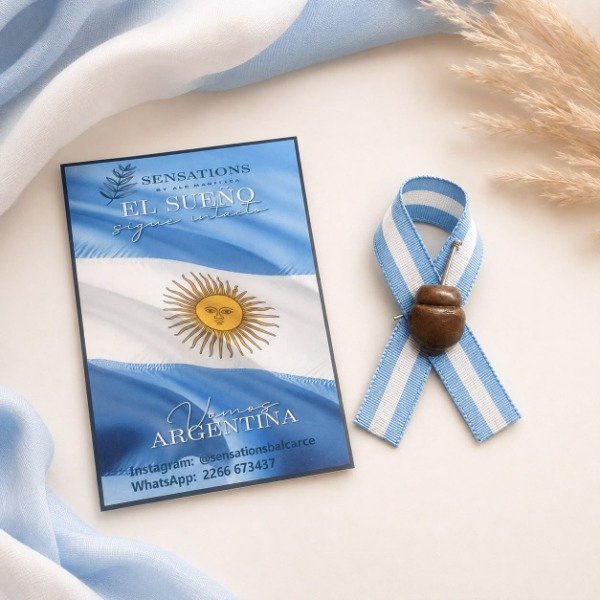 Producto - Escarapelas artesanales porcelana fría 1 Sensations