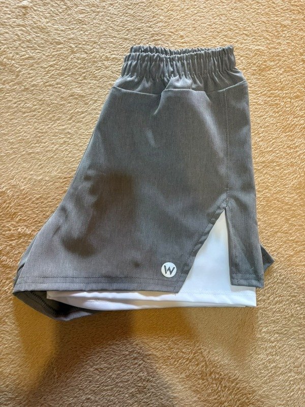 Producto - Short doble NW gris - 2