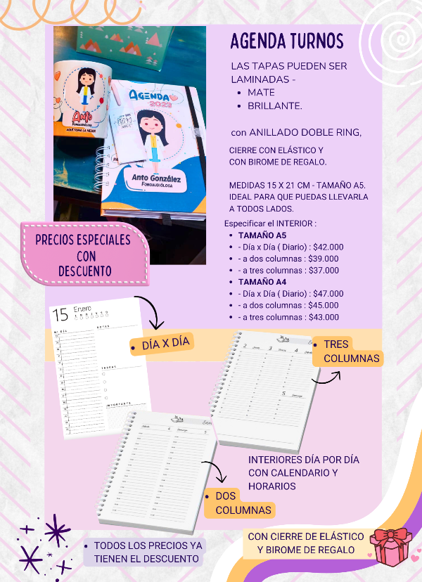 Producto - Agendas para TURNOS - 0