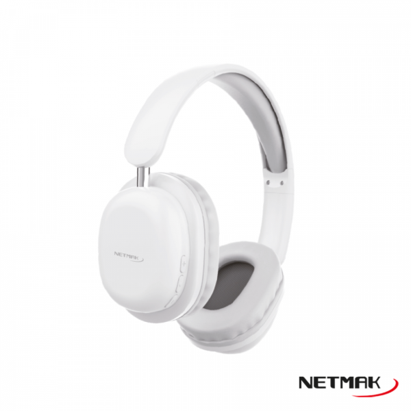 Producto - Auricular c/micrófono -cable 3.5 mm -bluetooth 5.0 -bat. 360mAh -Netmak