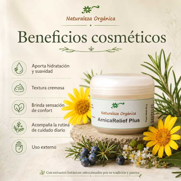 Producto - Crema de Árnica Natural ArnicaRelief Plus bienestar y alivio natural - 1