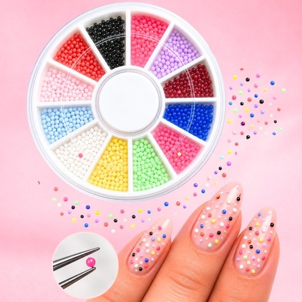 Producto - CARROSUEL MINI PERLAS TIPO CAVIAR COLORES PASTEL COLORES MOD 8