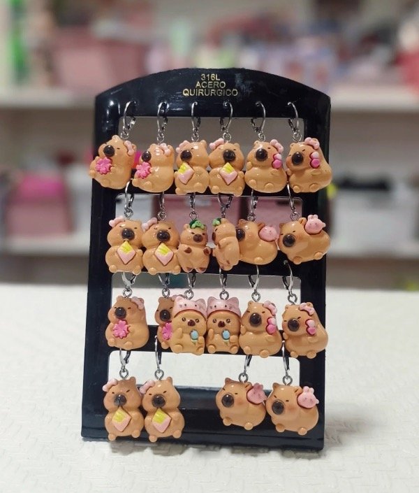 Producto - Aros colgantes Capibara