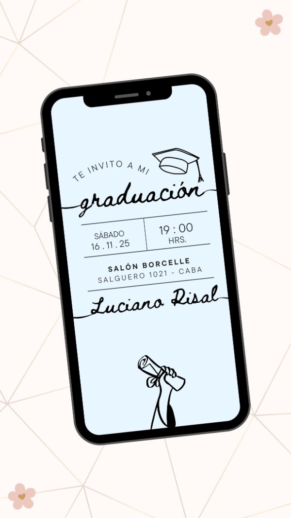 Producto - Invitacion Digital Eventos Escolares