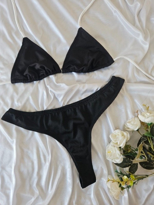 Producto - BIKINI NEGRA CON BLANCO (B3)