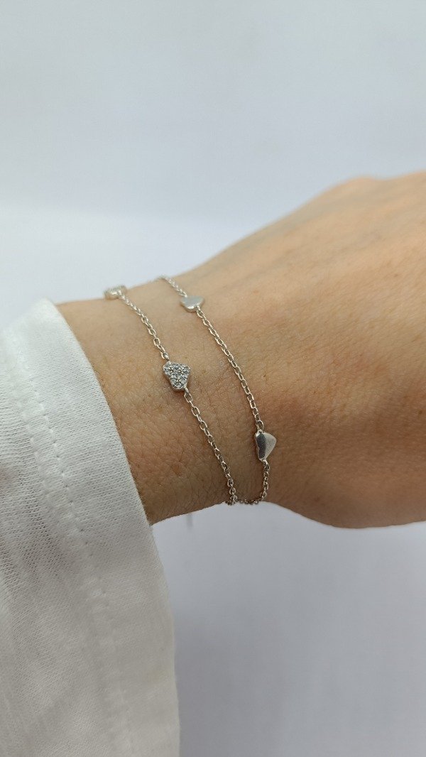 Producto - Pulsera Doble con Corazones - 1