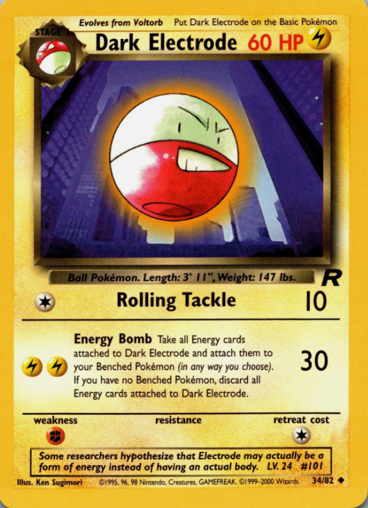 Producto - Dark Electrode 34/82 Team Rocket Unlimited